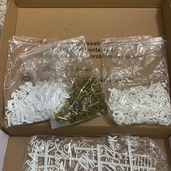 Double sided letter board 10x10 rustic frame - Picture 10 of 12